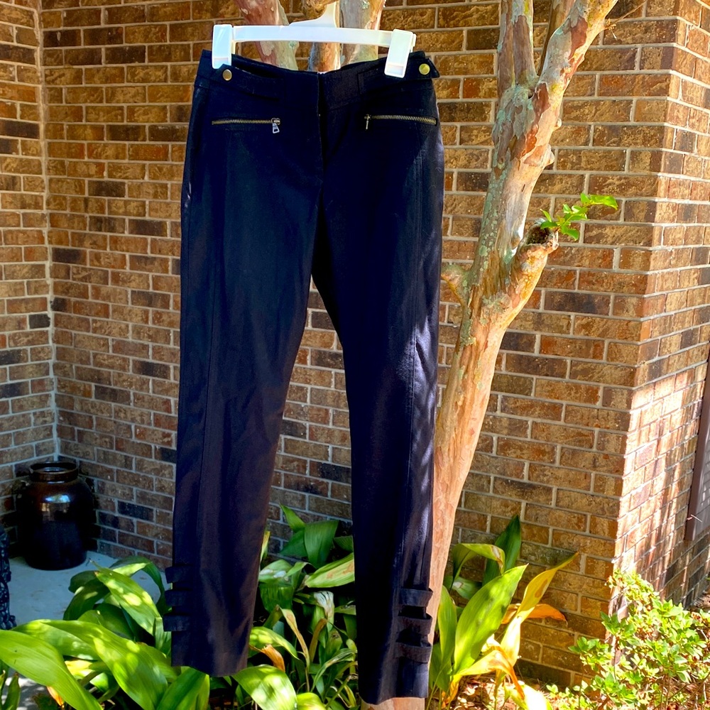 Express Black Dress Pants with Inner Hook Closure